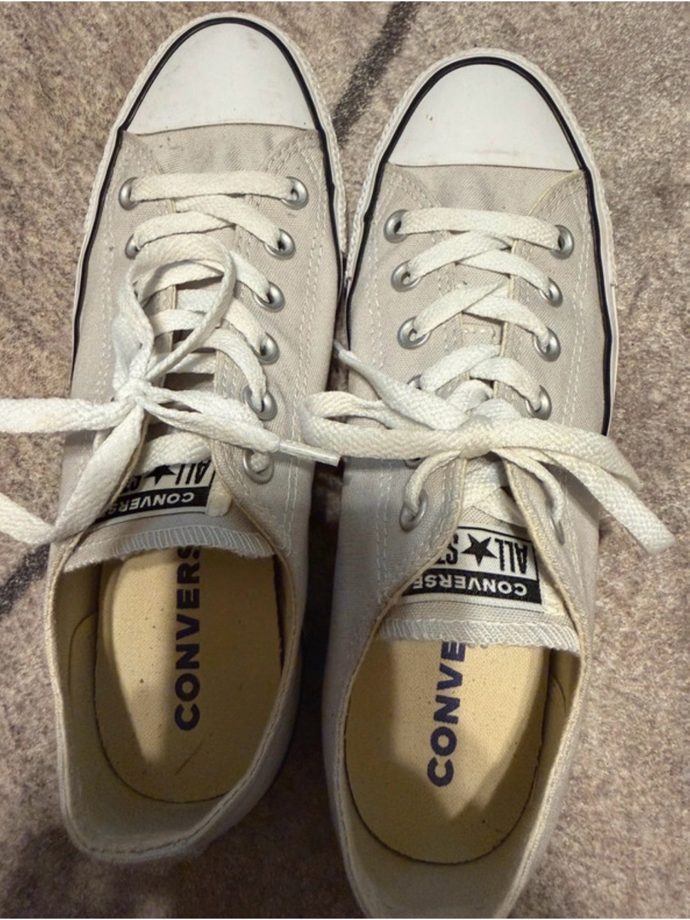 Converse Unisex Low Top Sneakers - Beige/Cream